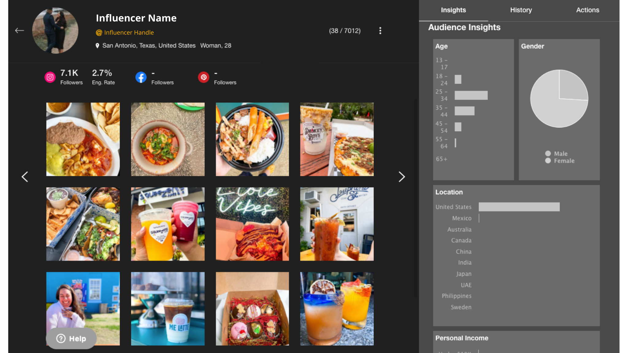 screenshot of Later Influence